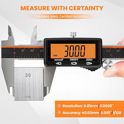 HARDELL Digital Caliper, Stainless Steel Digital Micrometer