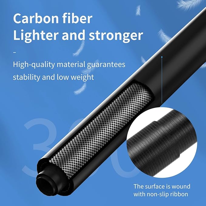 Long Selfie Stick Pole, Extension Carbon Fiber Waterproof Dive Monopod