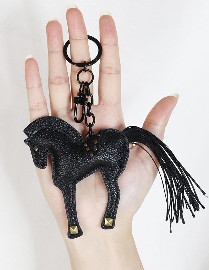 Horse Keychain, Hanging Charm Accessory for Purse, Bag and Backpacks Pony Key Chain for Women