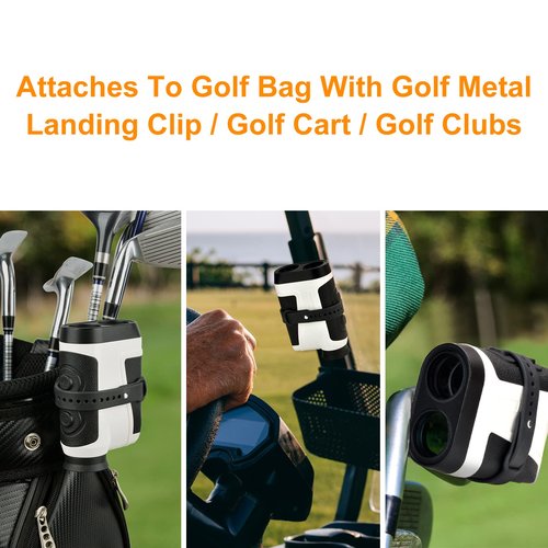 Golf Range Finder Magnetic Strap Holder, Range Finder Magnet Wrap Mounts for Golf Cart, Adjustable Slim Rangefinder Straps Holder for All Rangefinders, Wear-Resistant and Slip-Resistant