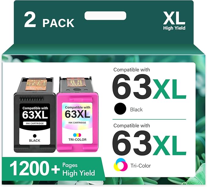 Cool Toner 63 63XL Ink Cartridges Black and Color Combo Pack Replacement
