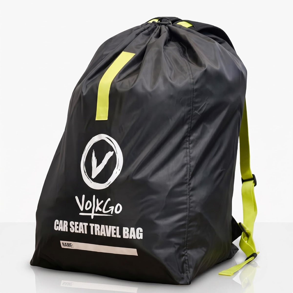V VOLKGO Car Seat Travel Bag For Airplane with Carrying Handles, No Shoulder Straps, Car Seat Bags for Air Travel Carseat Travel Cover, Carseat Travel Bag Cover for Airplane Travel