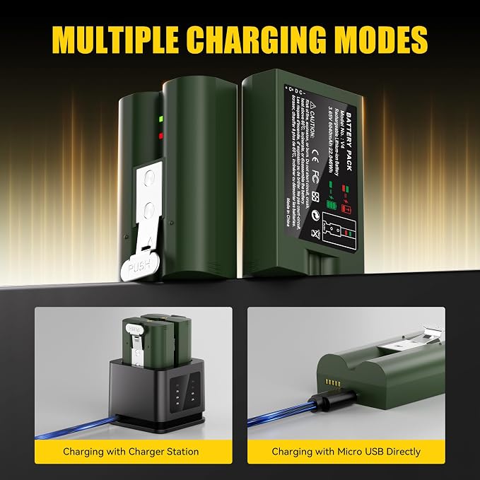 4 Pack 6040mAh Replacement Battery