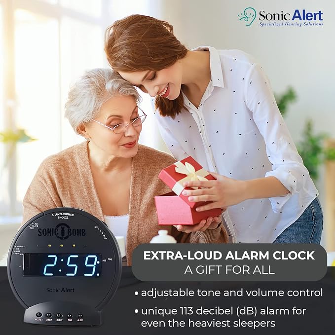 Sonic Alert Sonic Bomb Dual Alarm Clock