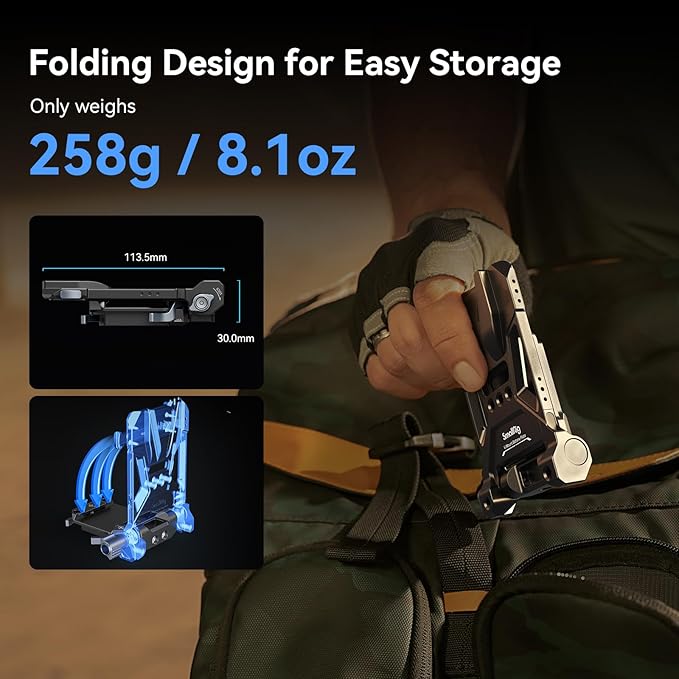 SMALLRIG Foldable V Mount Battery Plate