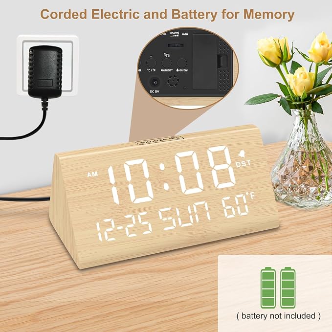 DreamSky Digital Alarm Clocks for Bedrooms