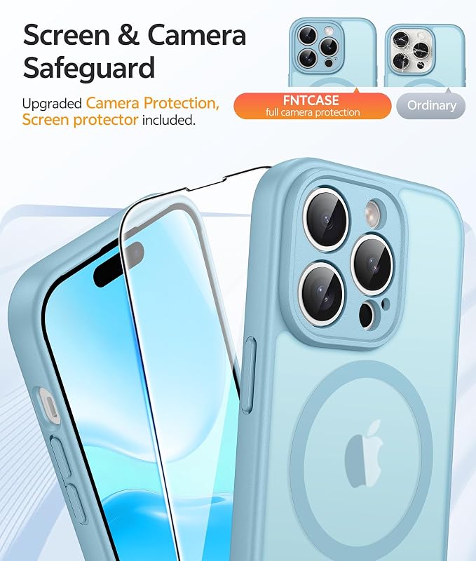 FNTCASE for iPhone 14 Pro Case: Translucent Matte Cases