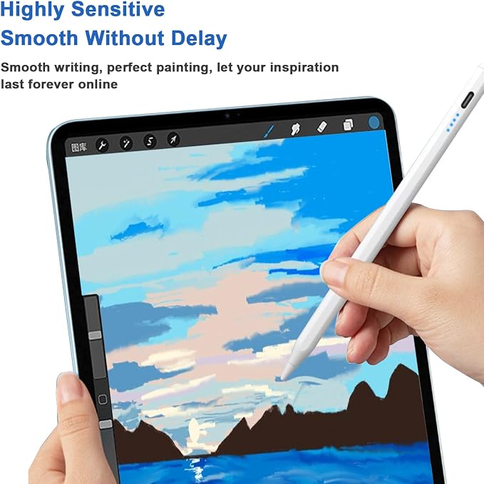 Stylus Pens for Touch Screens Power-Display Tablet Pen POM Tip Magnetic Digital