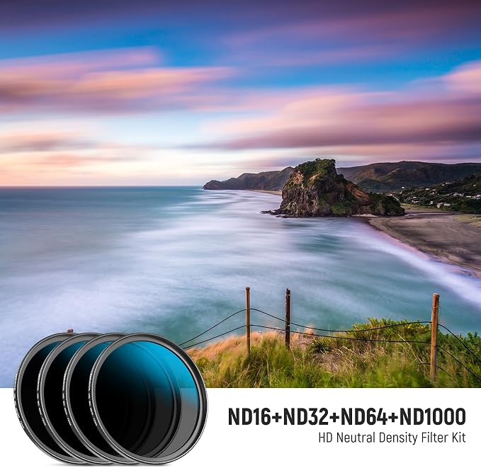 Neewer 72mm ND Lens Filter Set, ND16/ND32/ND64/ND1000, Lens Cleaning Pen