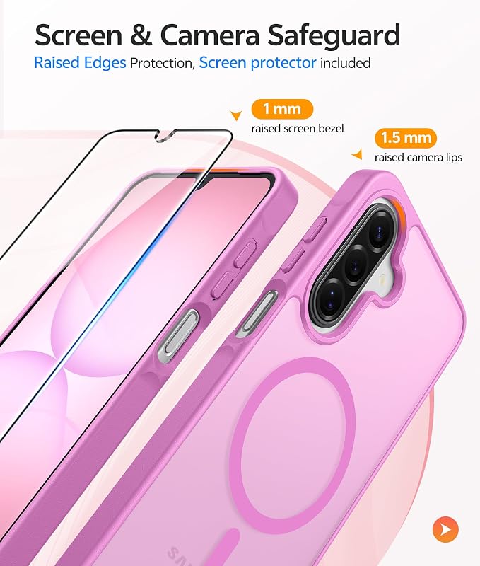 FNTCASE for Galaxy A17/A16 5G Phone Case: for Samsung A17 Cases Matte