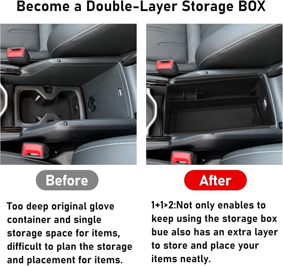 TTCR-II Compatible with 2025-2026 VW Tiguan Center Console Organizer