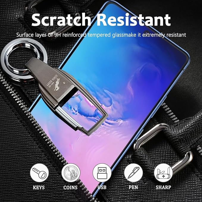 2 Pack Compatible with Samsung Galaxy S10 4G screen protector Tempered Glass