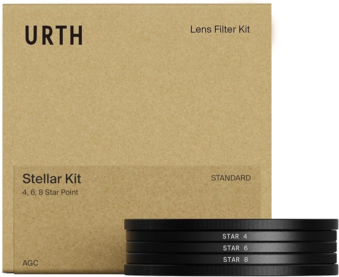 Urth 52mm 3-in-1 Star Lens Filter Kit — 4, 8 Point Starburst Effects