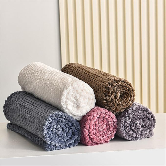 Pet Blanket Warm Soft Dog Blankets Washable Cat Throw Blankets Sofa Bed Couch Furniture Protector Cover for Small Medium Large Dogs Cats, Blue, 39" x 47"