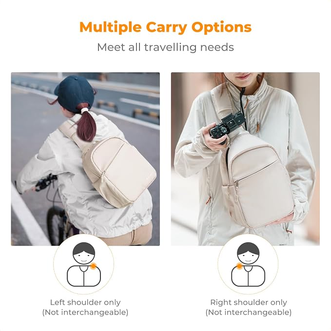 K&F CONCEPT Small Camera Bag for Photographer, Camera Sling Crossbody bag for