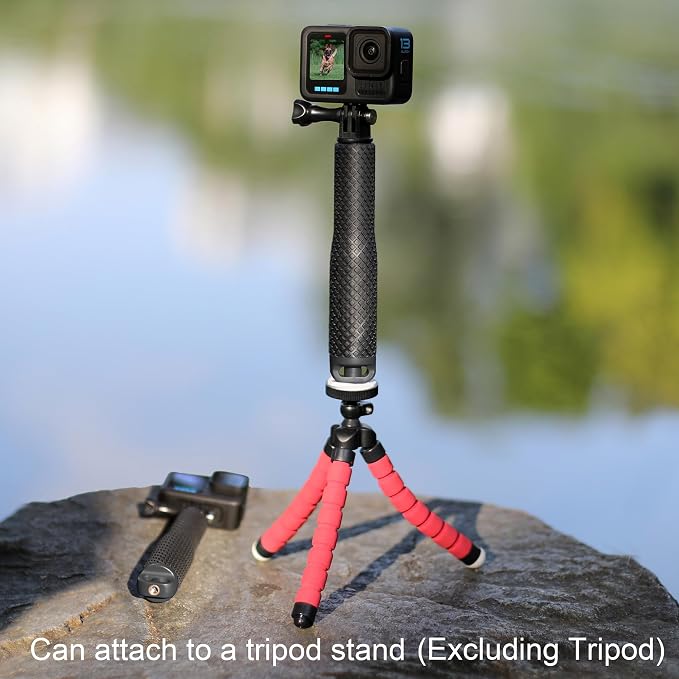 GEPULY Short Selfie Stick for GoPro/DJI/Insta360/AKASO Action Cameras