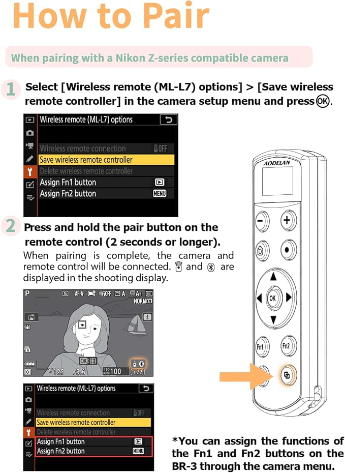 for Nikon Wireless Camera Remote Control