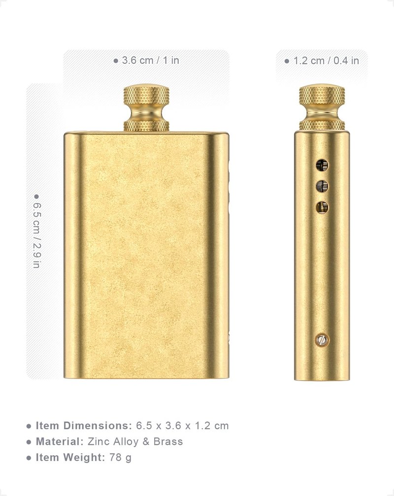Permanent Match Lighter, Vintage Trench Pipe Lighter, Unique Cool Stuff for Men - Without Fluid