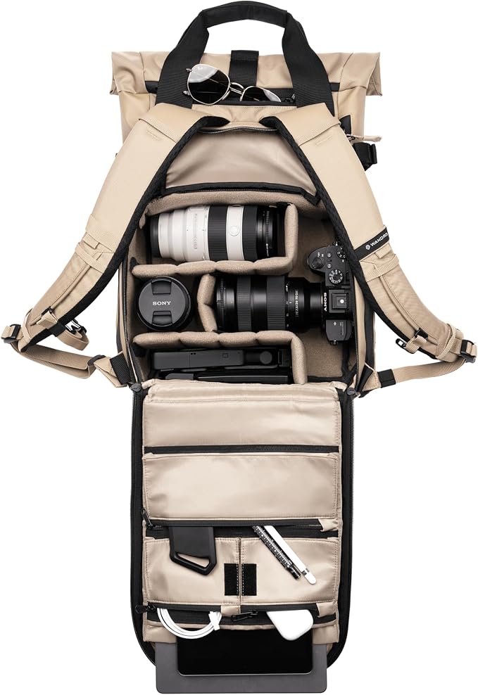 WANDRD PRVKE Rolltop 15L V4 Photography Bundle – Compact Travel Camera Backpack