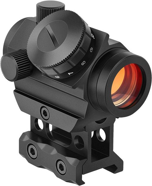 MidTen 2MOA Red Dot Sight - Waterproof & Shockproof 1x25mm Reflex Scope with 1-Inch Riser Mount