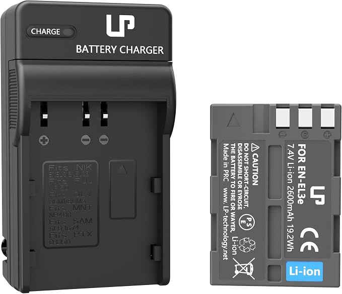 LP EN-EL3e Battery Charger Pack, Replacement