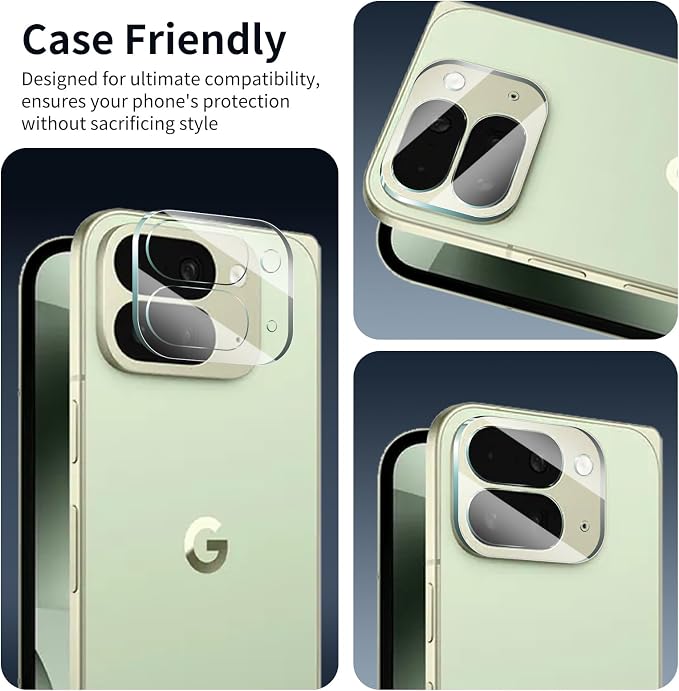 4-Pack Camera Lens Protector for Google Pixel 10 Pro Fold, Tempered Glass
