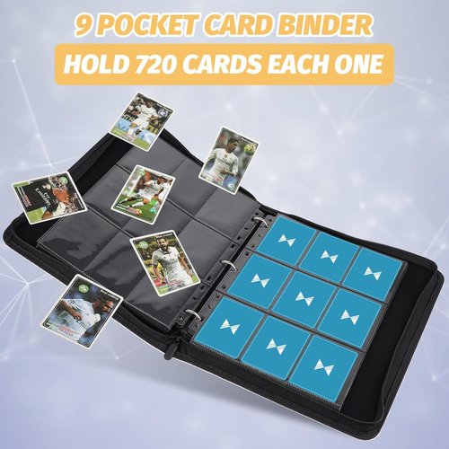 GERMUN 720 Card Binder - Premium 9 Pocket Double-Sided Album for Trading Cards | Light Purple