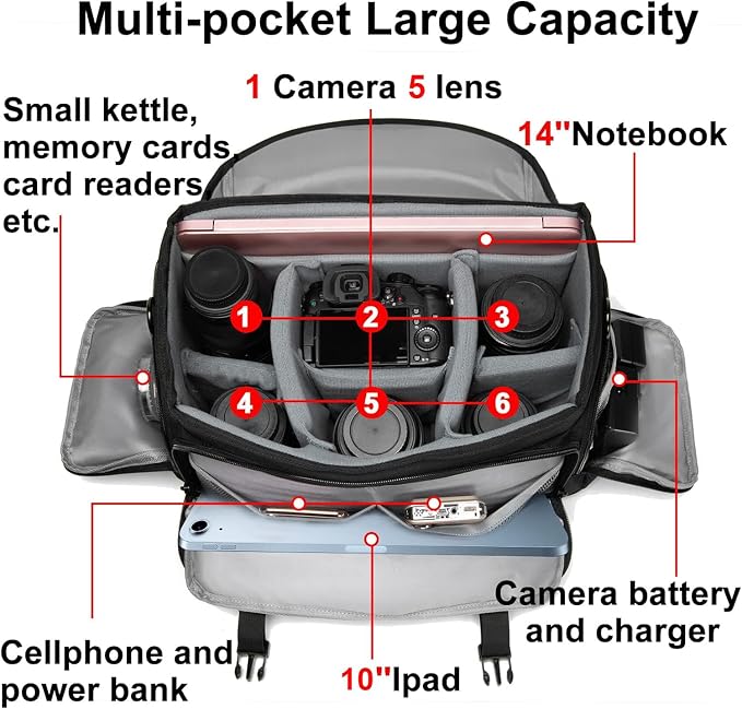 CADeN Camera Bag Case Shoulder Messenger Bag