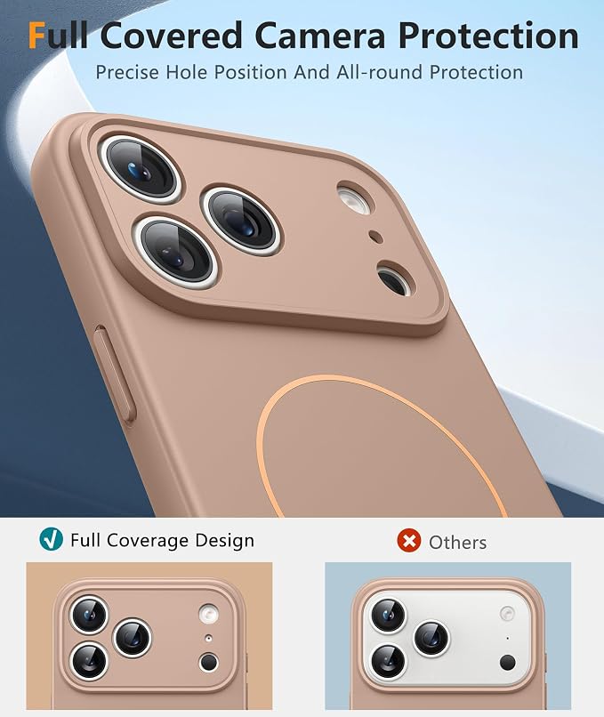 FNTCASE for iPhone 17 Pro Case: Integrated Silicone Phone Cases
