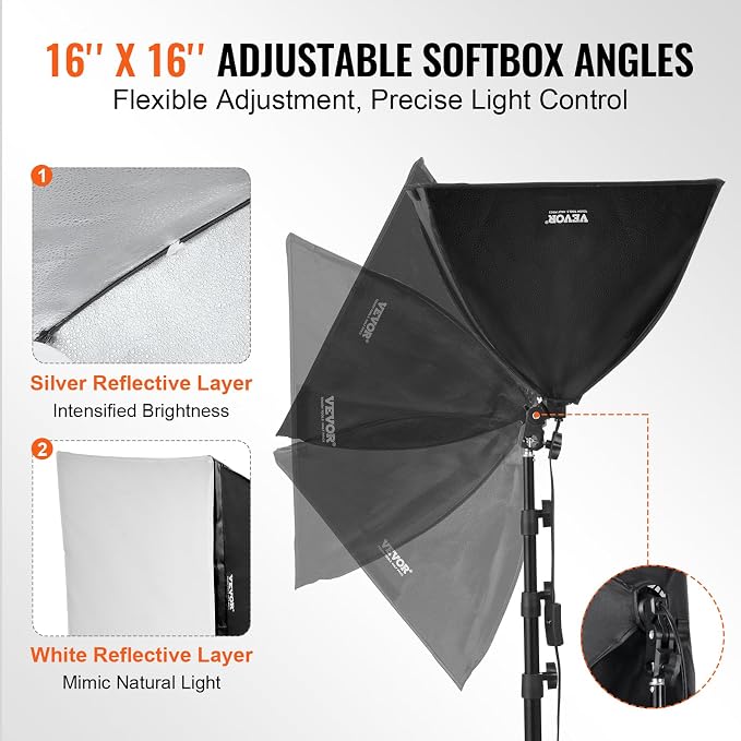 VEVOR Softbox Lighting Kit, Professional Softbox