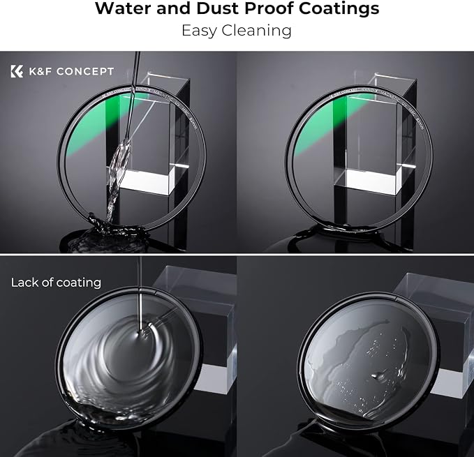 K&F CONCEPT 62mm Magnetic MC UV Lens Protection Filter + Lens Filter Cap