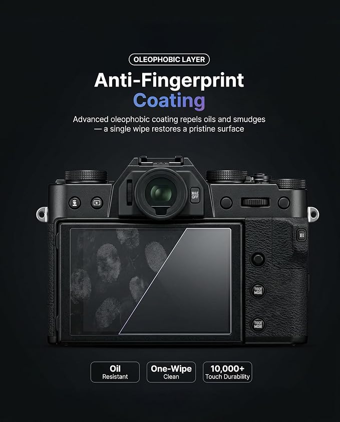 iDaPro Screen Protector for Fujifilm X-T30 II X-T30II Fuji X-T30 Mark II + Hand