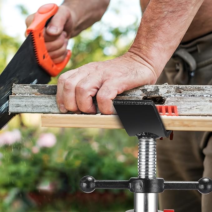 V Head Pipe Jack Stand, Heavy Duty Pipe Stand, 2500LB Jack Stands Carbon Steel with Portable Folding Legs 28-52 Inch Height Adjustable 1/8"-12" Capacity
