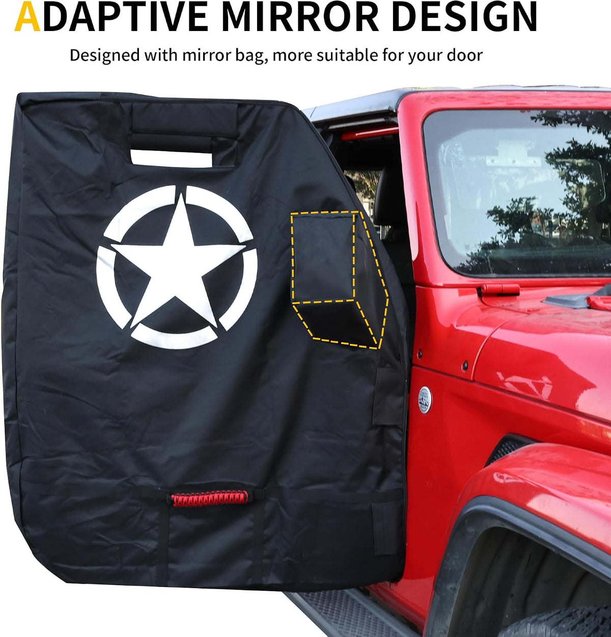 Door Storage Bags for 1976-2026 Jeep Wrangler JK JL 4XE Gladiator JT