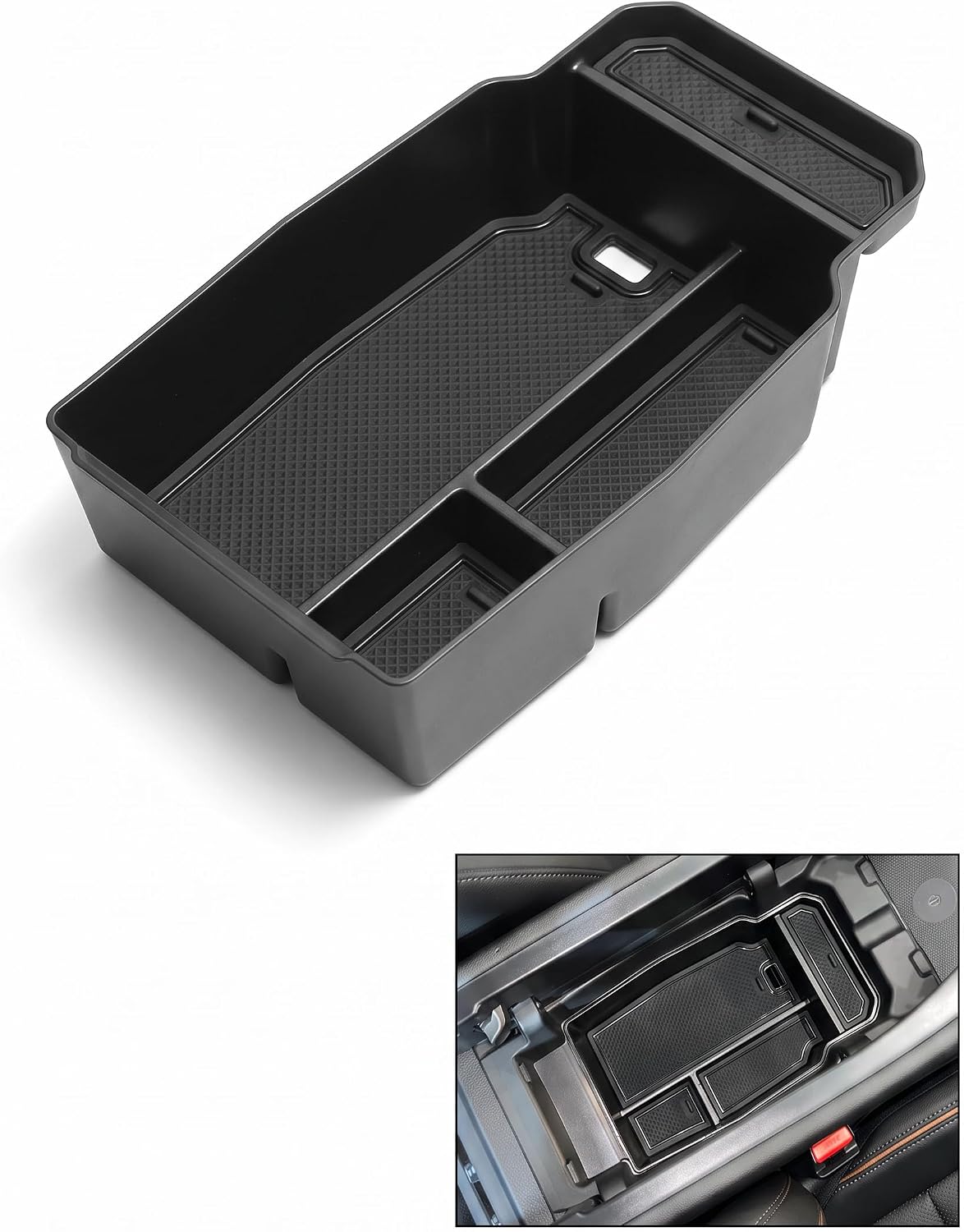 Center Console Organizer, Car Armrest Storage Tray for Daily Items