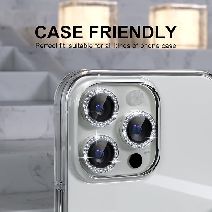 Choiche Compatible for iPhone 16 Pro/iPhone 16 Pro Max Camera Lens Protector