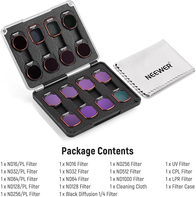 NEEWER ND & CPL & Effect Filter Set Compatible