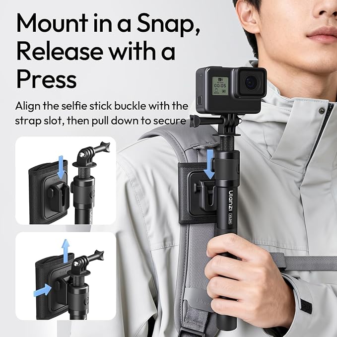 44.88" Invisible Selfie Stick for Insta360 X5/X4/X3/DJI Osmo 360