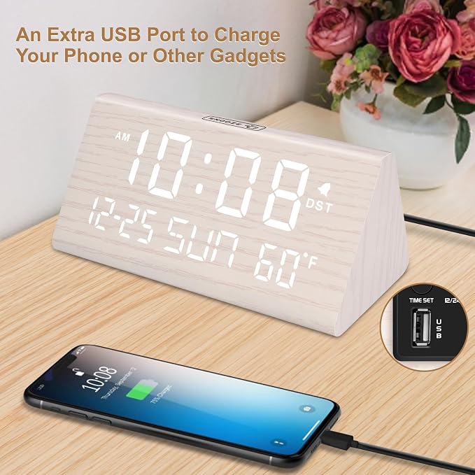 DreamSky Digital Alarm Clocks for Bedrooms