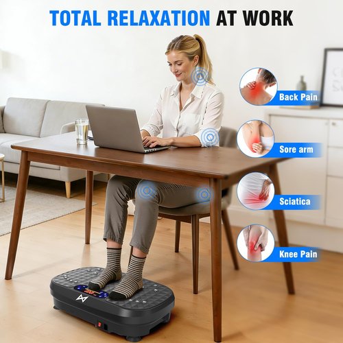 AXV Vibration Plate - Full Body Fitness Machine for Weight Loss & Fat Burning | Home & Gym Use