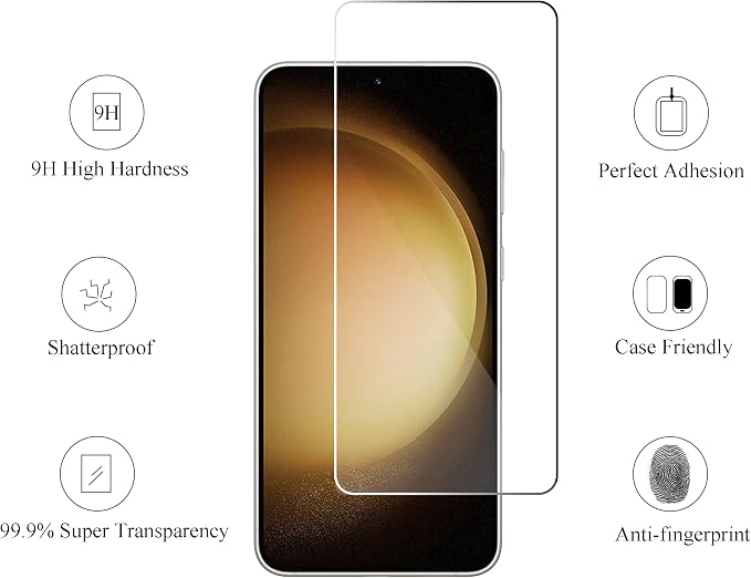 Ailun Screen Protector for Galaxy S23+/ S23 Plus 3Pack + 3Pack Camera Lens