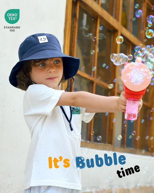FURTALK Baby Sun Hat - Smile Face Toddler Bucket Hat with UPF 50+ Protection | Ages 0-5 Years