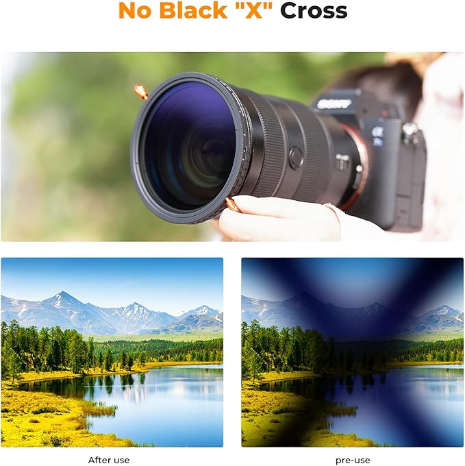 K&F Concept 40.5mm Variable ND2-32 & Circular Polarizing Lens Filter 2 in 1-18