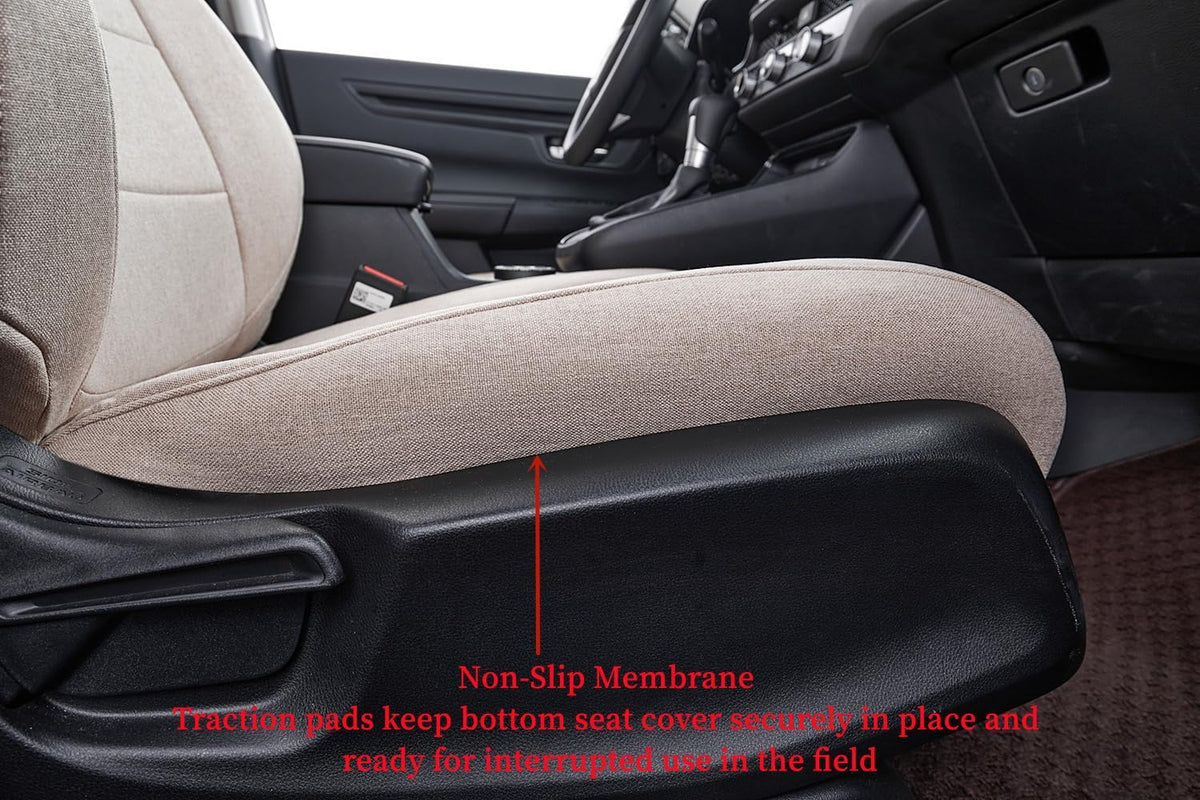 coverdream Custom Seat Covers Compatible with Select Honda CRV 2015 2016 Models (Beige,Full Set)