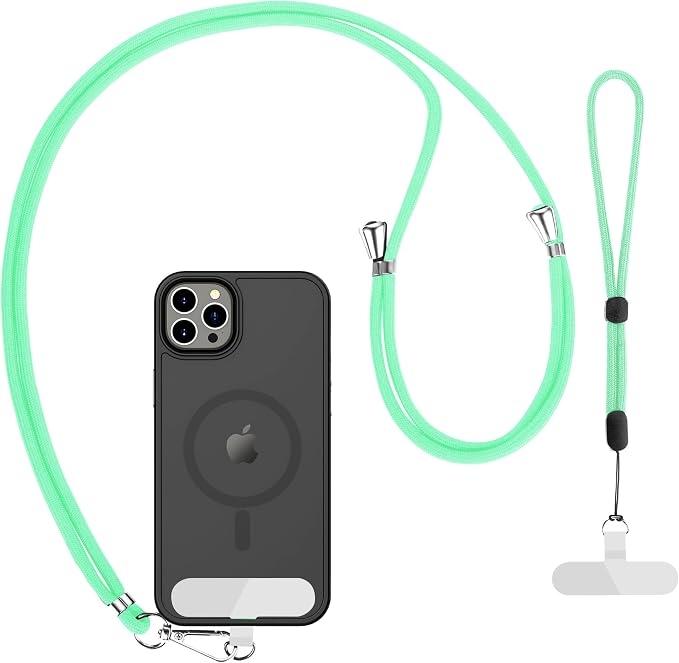 CACOE Phone Lanyard 2 Pcs-1 Pcs Adjustable Neck Strap, 2 Pads, Universal