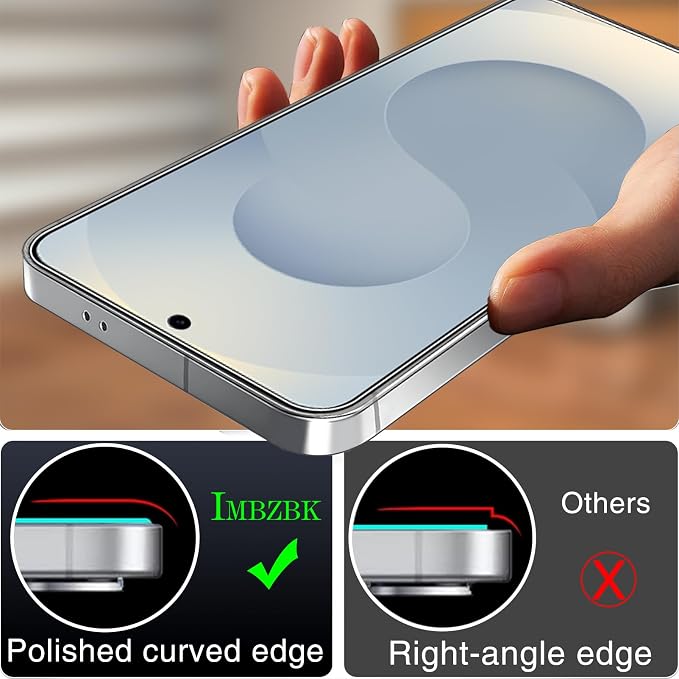 IMBZBK 3 Pack Screen Protector for Samsung Galaxy S25 Plus Accessories