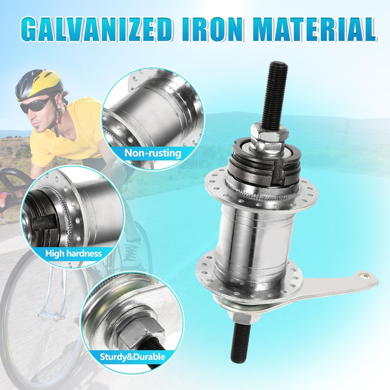 VTORFUN Bicycle Coaster Brake Hub, 36 Hole Bike Brake Rear Hub,Easy Installation Backwards Brake, Bike Rear Hub for Fixed Gear Bicycle, MTB Bike