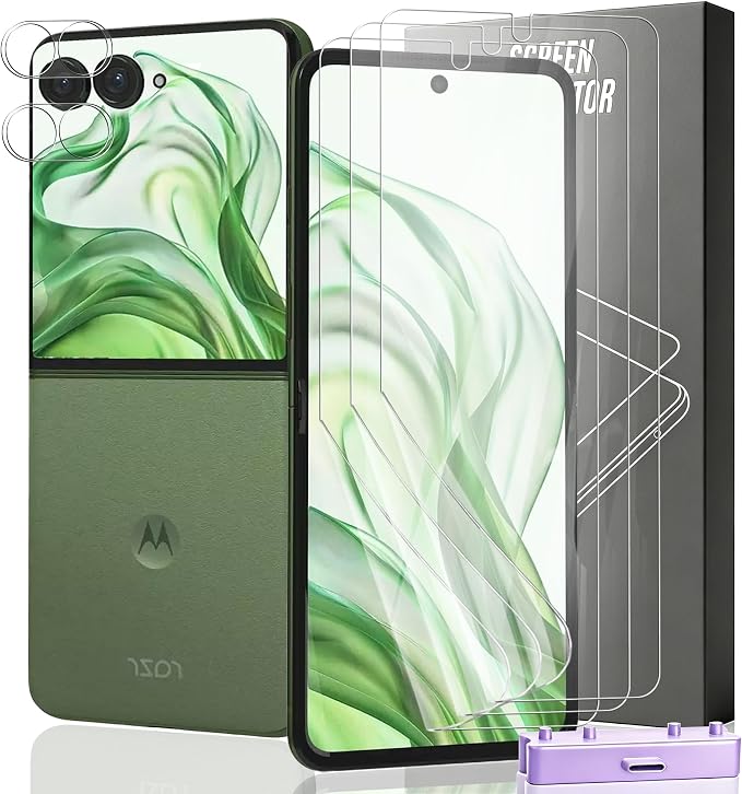 3+2 Pack Screen Protector for Motorola Razr+ 2025 Flexible TPU Film