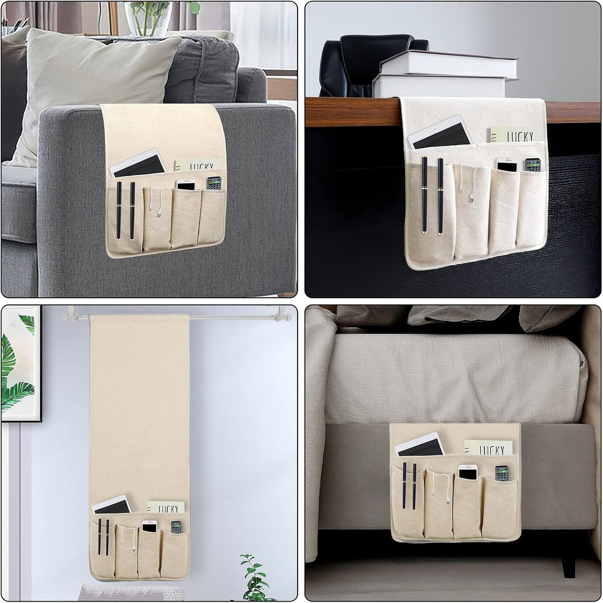 Remote Control Holders for Armchairs, Couch Caddy, Featuring Non-Slip Bases