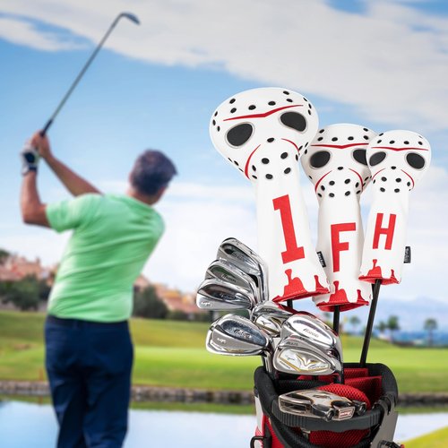 Driver Headcover Hockey Goalie Mask Golf Club Covers(Driver)